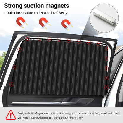 Magnetic Curtains for cars (Set of 4)