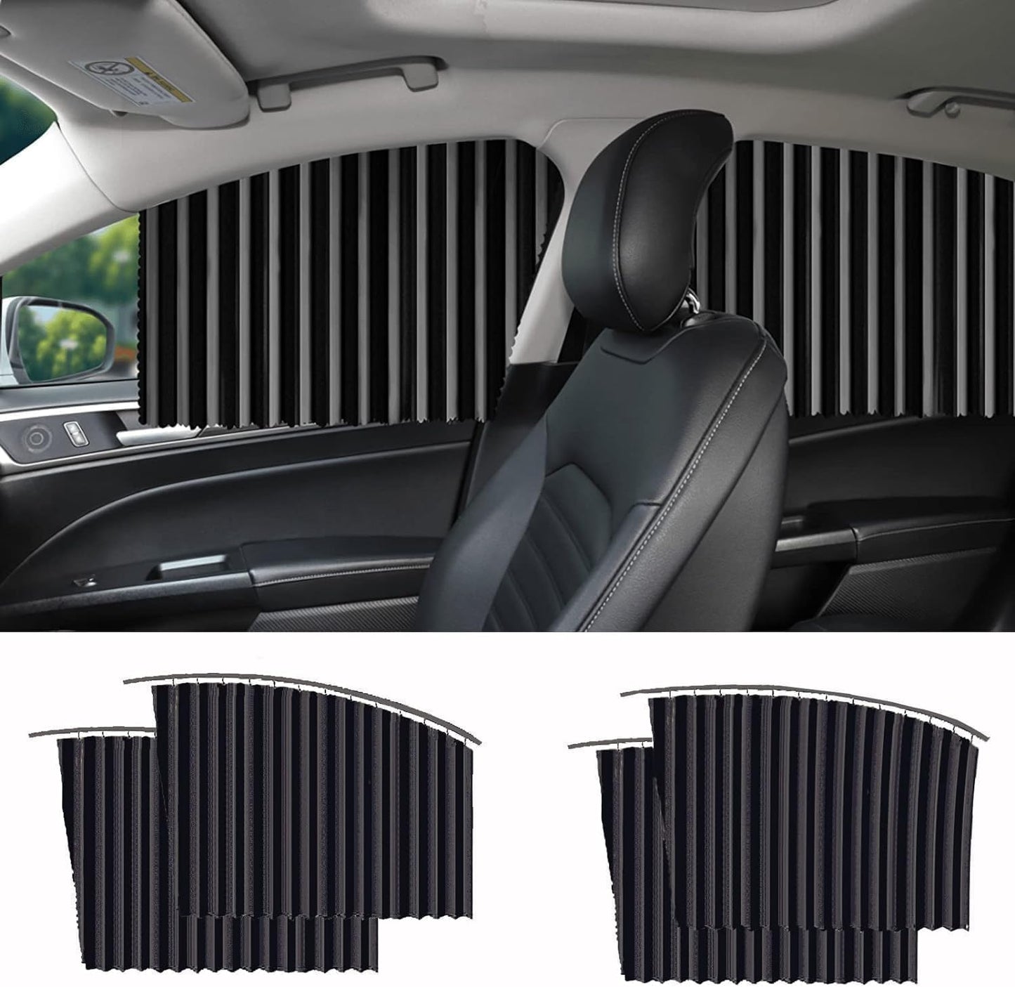 Magnetic Curtains for cars (Set of 4)