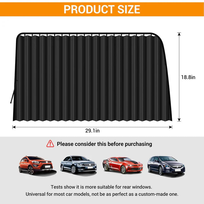 Magnetic Car Curtains (Set of 4)